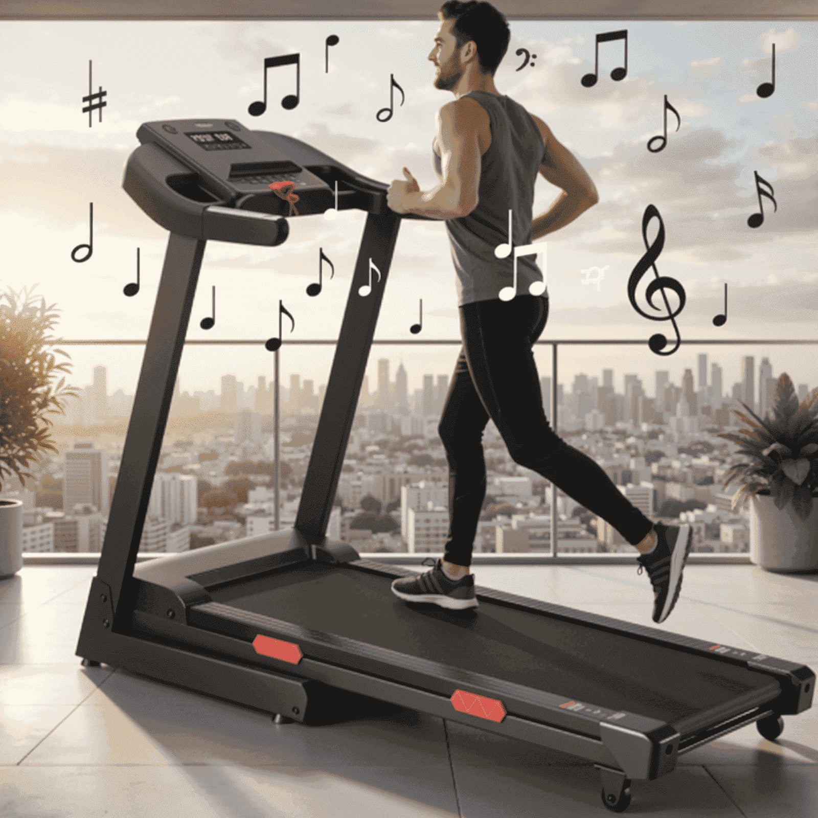 Naipotreadmill with Auto Incline Bluetooth Voice Control 17 in Wide Electric Treadmill Folding Machine 15 Level Auto 8.8 Mhp Speed for Home Use Gifts