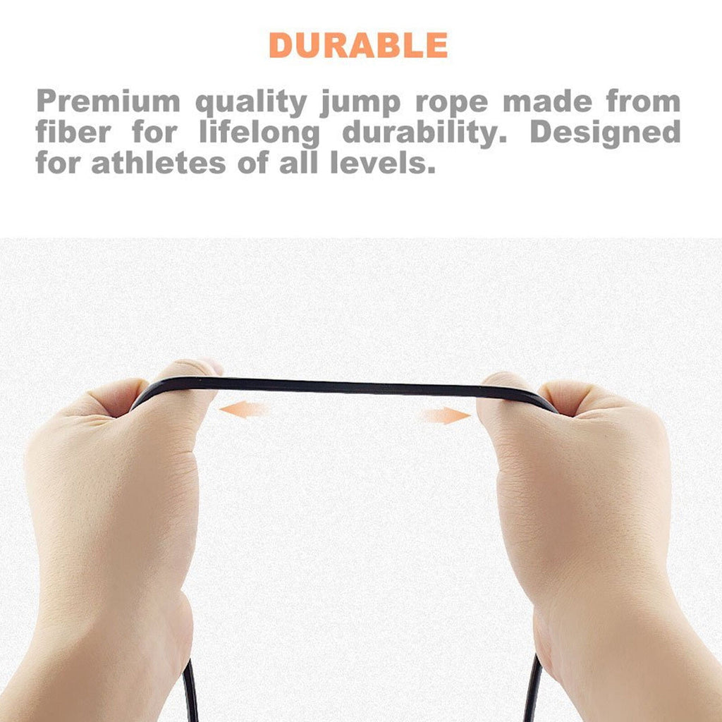 Fitness Maniac Speed Jump Rope with Ball Bearings / Cuerda de Velocidad Fitness Maniac con Rodamientos de Bolas