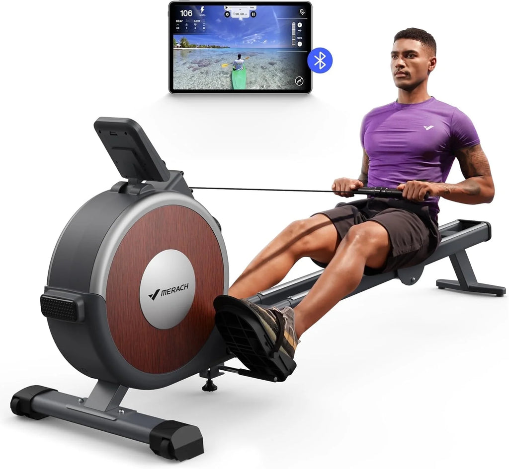 MERACH Magnetic Rowing Machine 350 lb Capacity / Máquina de Remo Magnética MERACH Capacidad 350 lb