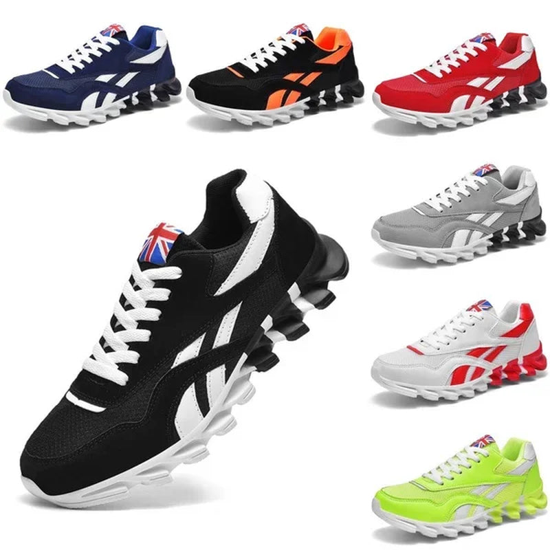 Men's and Women's Fashion Blade Breathable Knitted Casual Sports Running Shoes - Anti-Slip Tennis Shoes, 2024 Edition