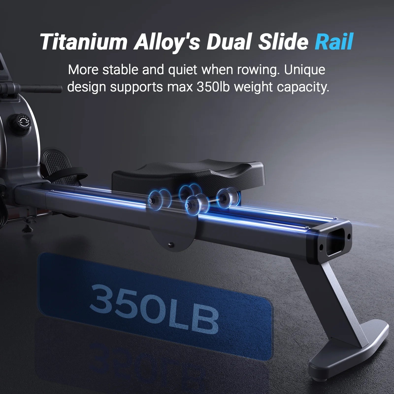 MERACH Magnetic Rowing Machine 350 lb Capacity / Máquina de Remo Magnética MERACH Capacidad 350 lb