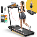 HIJOB 3.0HP Foldable Treadmill with Workstation – Incline, Bluetooth & Remote Control