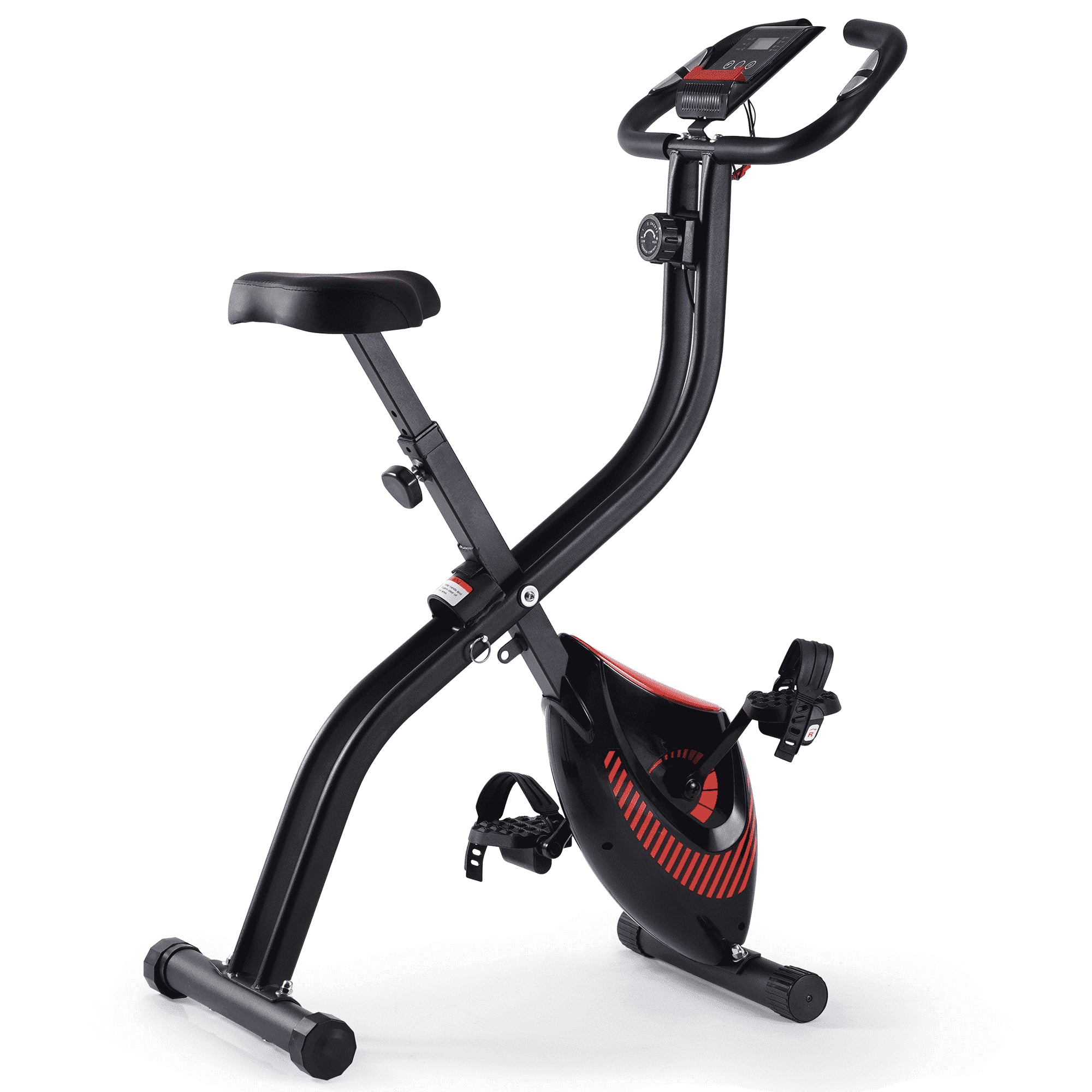 Naipo Foldable Stationary Bike – 16-Level Resistance with Digital Display