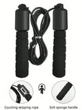 Fitness Jump Rope with Counter – Soft Sponge Handle for Gym & Cardio Training