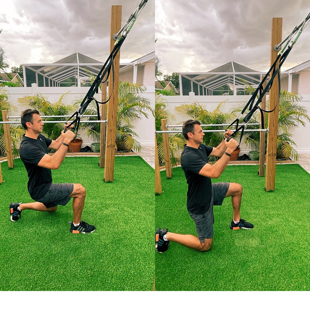 Bodyweight Suspension Training Kit – Full Body Workout System with Training Program/Kit de Entrenamiento en Suspensión – Sistema de Entrenamiento de Cuerpo Completo con Programa