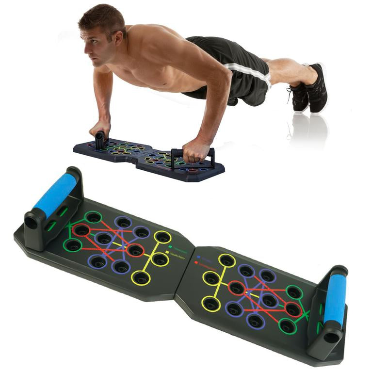 Push-Up Board 5-in-1 – Tabla de Flexiones Multifunción | Entrenamiento de Pecho, Espalda, Hombros y Tríceps | Equipo Plegable para Casa y Gimnasio