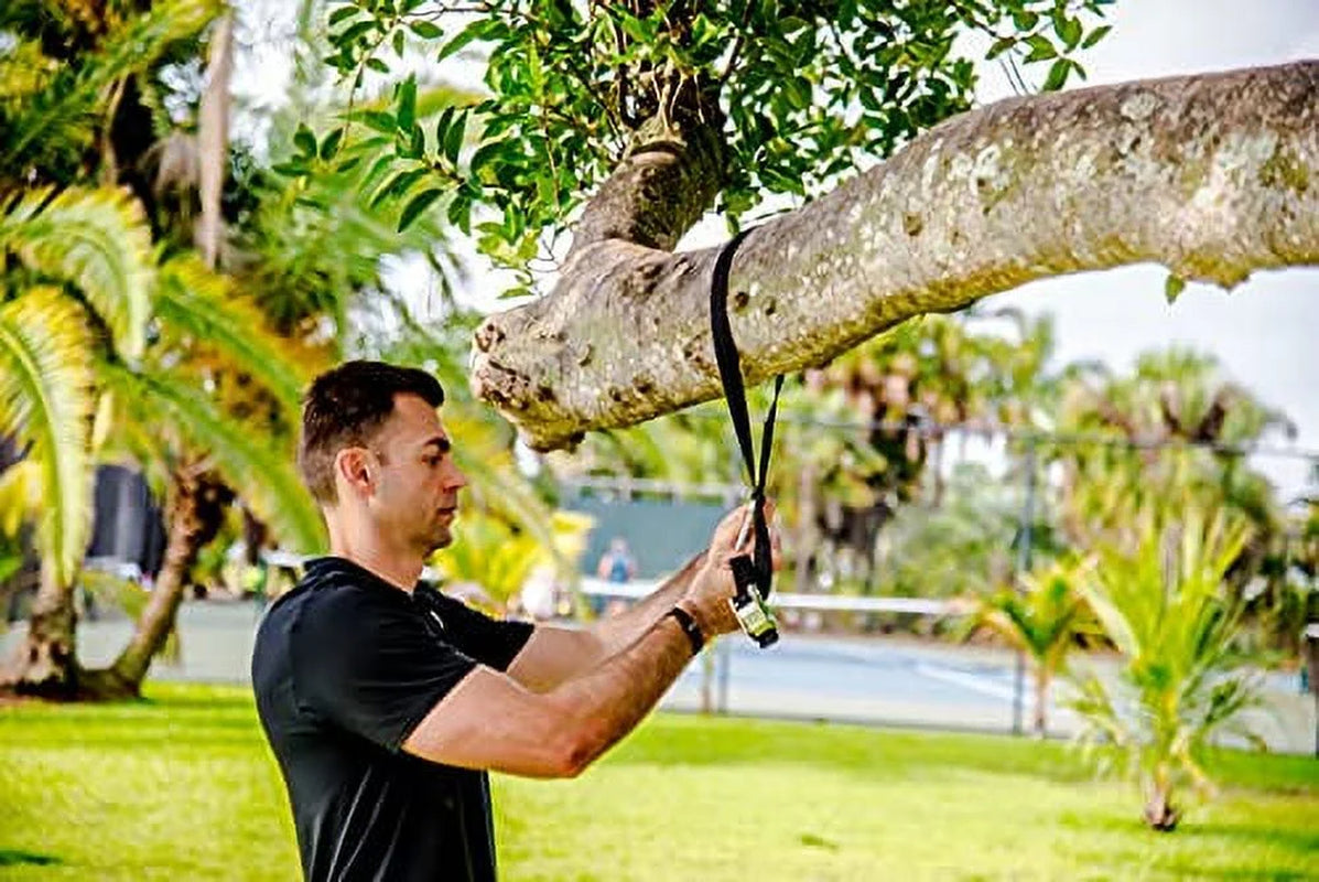 Bodyweight Suspension Training Kit – Full Body Workout System with Training Program/Kit de Entrenamiento en Suspensión – Sistema de Entrenamiento de Cuerpo Completo con Programa