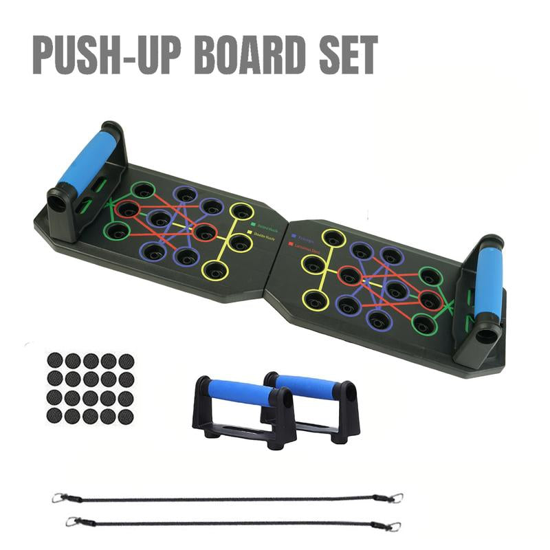 Push-Up Board 5-in-1 – Tabla de Flexiones Multifunción | Entrenamiento de Pecho, Espalda, Hombros y Tríceps | Equipo Plegable para Casa y Gimnasio