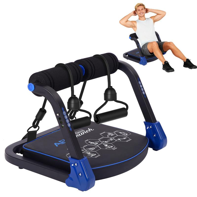 HOPHORSE Ab Crunch Machine – Máquina de Abdominales Portátil | Core Trainer para Casa | Sit-Up Roll-Up Machine | Equipo Fitness para Abdomen y Core