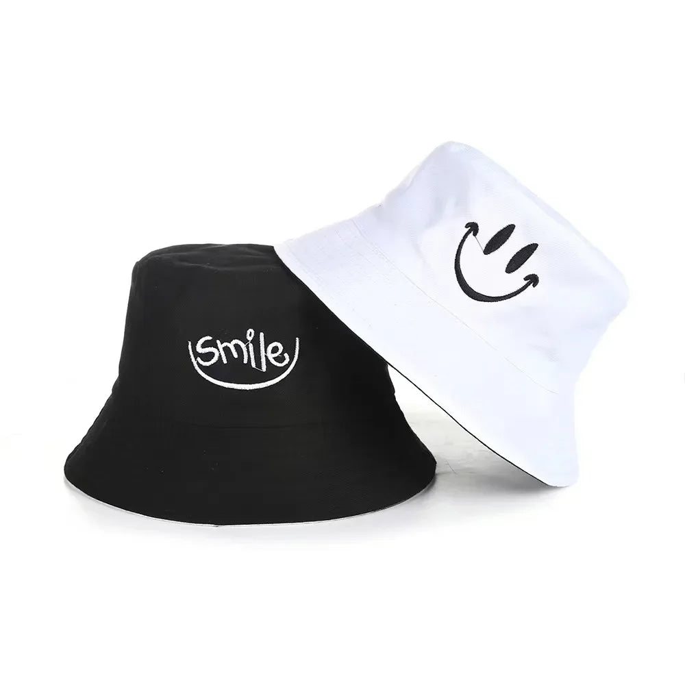 Reversible Wide Brim Bucket Hats for Men and Women - Japanese Graffiti Design Outdoor Sun Caps, Foldable Fisherman Hats