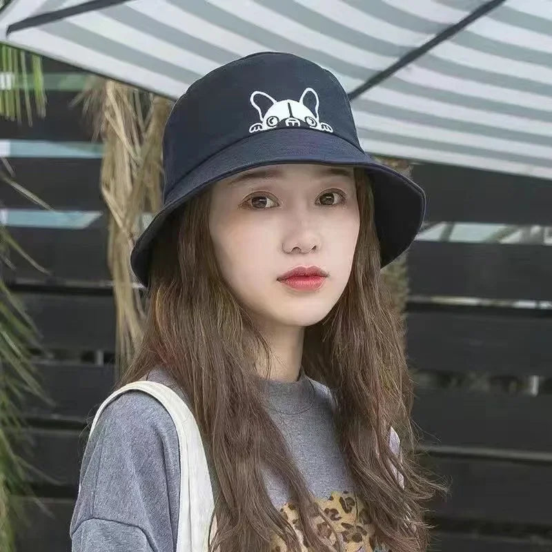 Reversible Wide Brim Bucket Hats for Men and Women - Japanese Graffiti Design Outdoor Sun Caps, Foldable Fisherman Hats