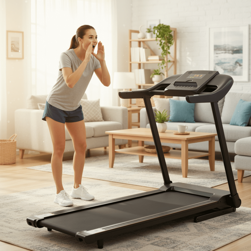 MaxKare Bluetooth Foldable Treadmill with Voice Control / Caminadora Plegable MaxKare con Bluetooth y Control por Voz
