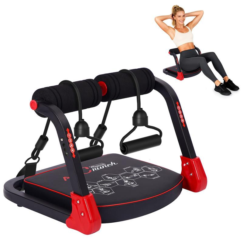 HOPHORSE Ab Crunch Machine – Máquina de Abdominales Portátil | Core Trainer para Casa | Sit-Up Roll-Up Machine | Equipo Fitness para Abdomen y Core