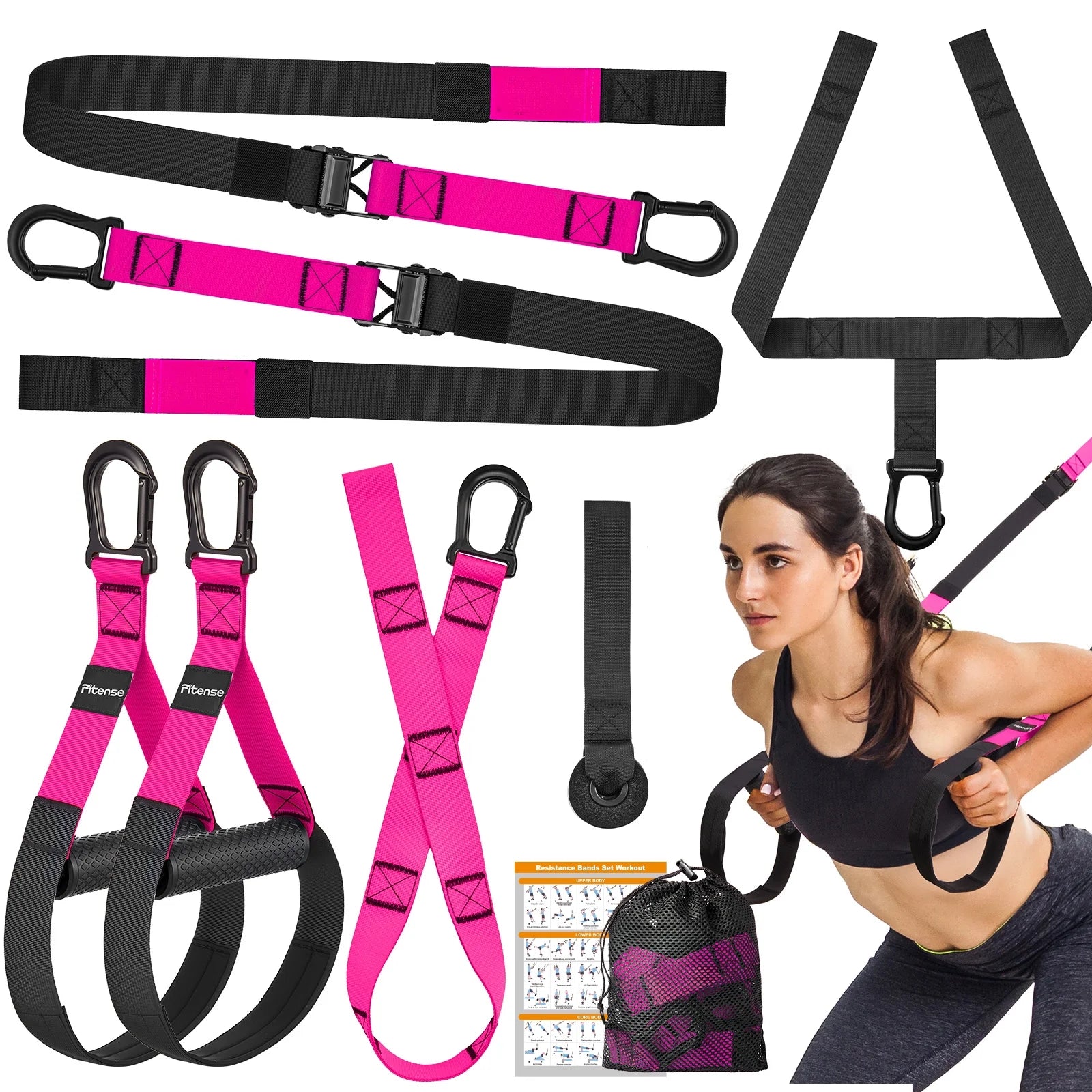 Pull‑Up Assistance Bands – Heavy‑Duty Adjustable Fabric Resistance Bands for Strength Training/Bandas de Asistencia para Dominadas – Bandas de Resistencia Ajustables de Tela Reforzada para Entrenamiento de Fuerza