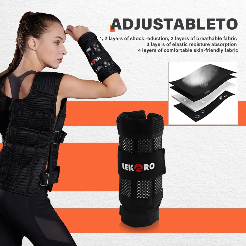 Wrist Arm Weights, Adjustable Wrist Weights, Removable Wrist Ankle Weights for Men Women, for Fitness, Walking, Jogging, Workout, Running, 1Pair 2 Pack