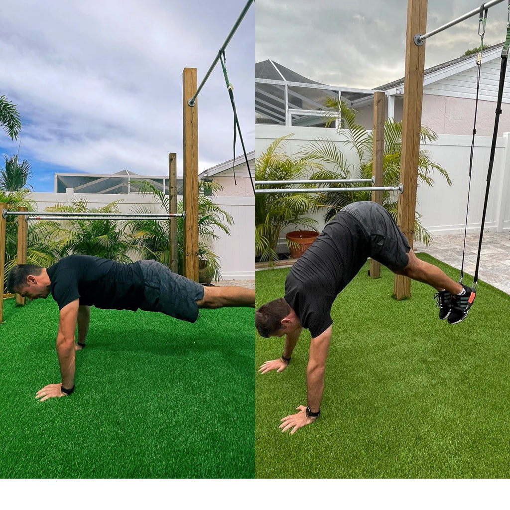 Bodyweight Suspension Training Kit – Full Body Workout System with Training Program/Kit de Entrenamiento en Suspensión – Sistema de Entrenamiento de Cuerpo Completo con Programa