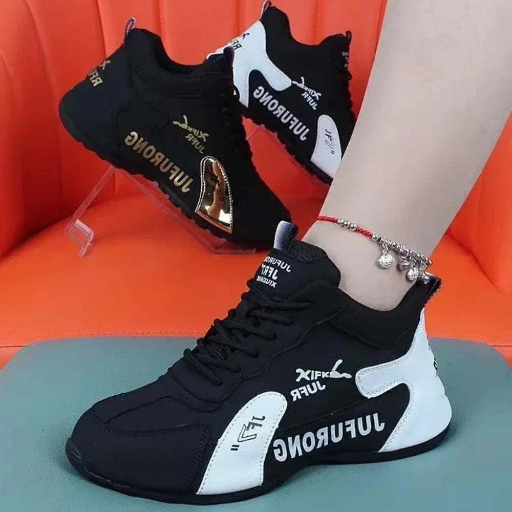 Women’s Summer Breathable Sneakers – Lace-Up Platform Zapatillas Transpirables de Verano para Mujer – Plataforma con Cordones