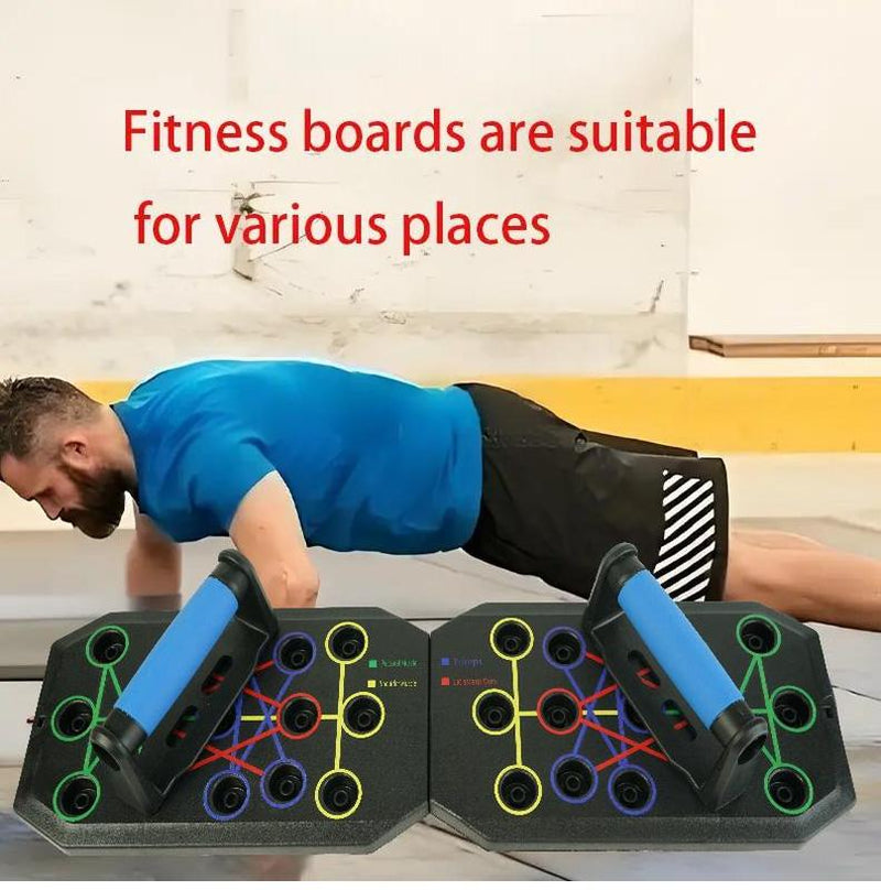 Push-Up Board 5-in-1 – Tabla de Flexiones Multifunción | Entrenamiento de Pecho, Espalda, Hombros y Tríceps | Equipo Plegable para Casa y Gimnasio