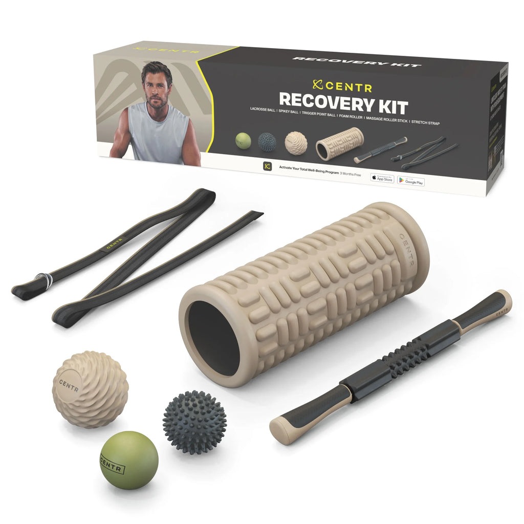 Chris Hemsworth Recovery Kit – 6‑Piece Muscle Relief Set with 3‑Month Membership/Kit de Recuperación Chris Hemsworth – Set de 6 Piezas para Alivio Muscular con Membresía de 3 Meses